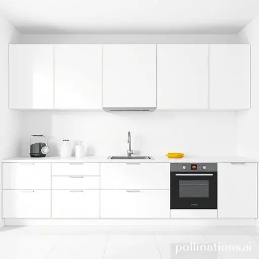 Cuisine minimaliste avec des éléments épurés et fonctionnels