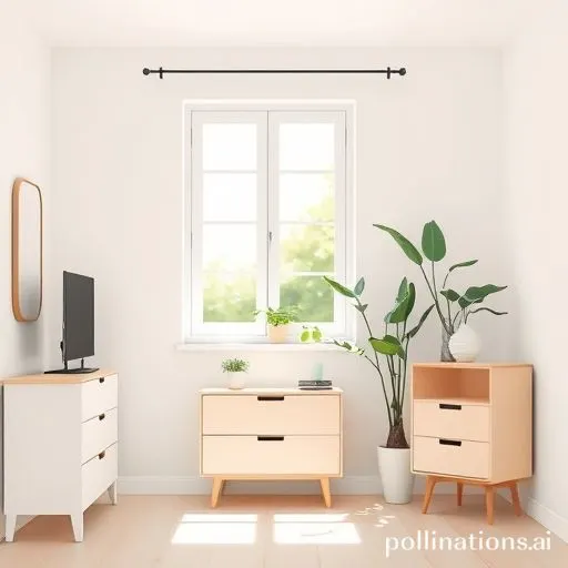 Un espace de vie épuré et organisé avec des éléments minimalistes
