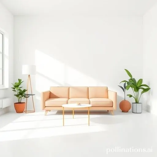 Une pièce épurée avec quelques objets essentiels bien disposés